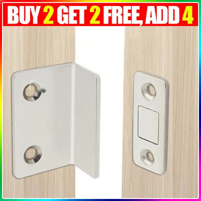 Self Adhesive Strong Magnetic-Steel Catch Latch For Door Cabinet Cupboard Closer • £2.90