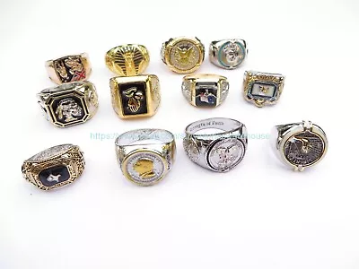 Wholesale Viking Punk Rings 10pcs Biker Men Jewelry Lot • $16.95