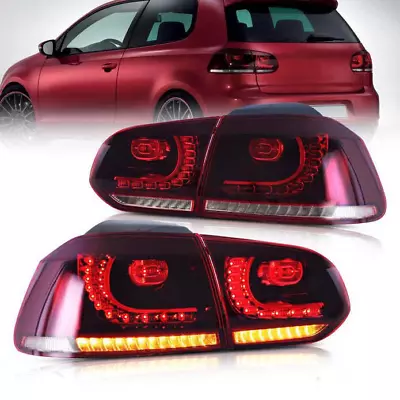 VLAND Red LED Tail Lights For Volkswagen Golf 6 MK6 2010-2014 W/Sequential Turn • $249.99