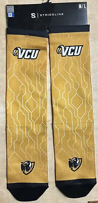 VCU Rams NCAA Strideline Dress Socks New Size M/L • $6.50