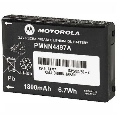 PMNN4497AR PMNN4497  Motorola Li-ion Battery 1800 MAh VL50 CLS1110 CLS1410 • $39.99