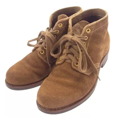 Visvim Boots 18Aw  Brigadier Mid-Folk Suede Lace-Up Authentic From Japan • $841.40