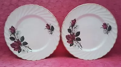 £8.95 • Buy Vintage Old Foley China James Kent Ltd Red Rose  2 X Tea Cup, Saucers 