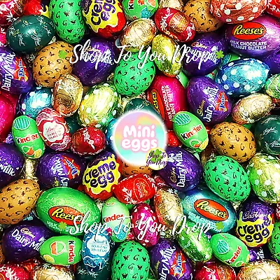 MINI EGGS ASSORTMENT Easter Chocolate Cadbury Galaxy Kinder Selection Egg Mix 🐣 • £9.75