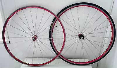 Mavic Helium 700c Road Bicycle Road Rear Wheel Made In France Red • $100