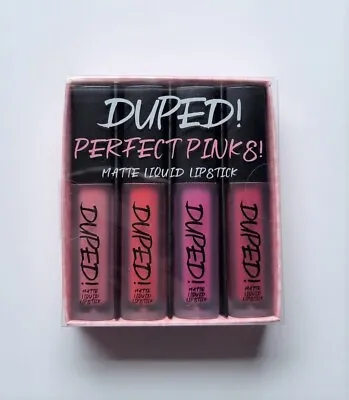Duped Perfect Pinks Matte Liquid Lipstick Set • £4.99