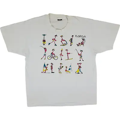 $30 • Buy (90s) Flamingo Florida Vacation Activities T-Shirt