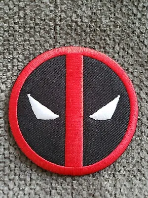 Marvel X Men Deadpool Embroidered Iron On Patch 3  Diameter US Seller • $4.49