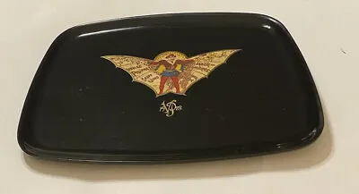 Rare 1978 St Louis Veiled Prophet Ball Souvenir Black Couroc Bat Wing Tray Euc • $80