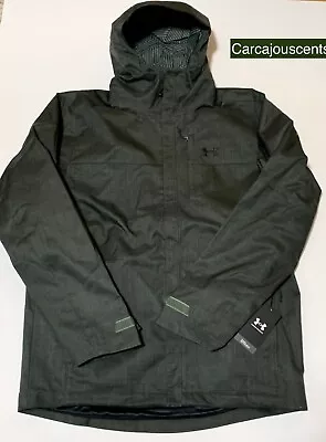 Men's Under Armour Porter Coldgear 3 In 1 Jacket Green Size Large #1300663-310 • $104.97