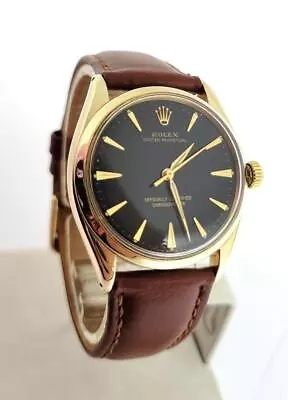 Vintage 14k ROLEX Oyster Perpetual Chronometer Automatic Watch C.1959 Ref. 6564 • $5900