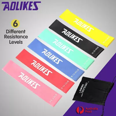 AOLIKES® Heavy Duty Resistance Bands  Power Exercise Fitness Gym Yoga Strength • $3.56