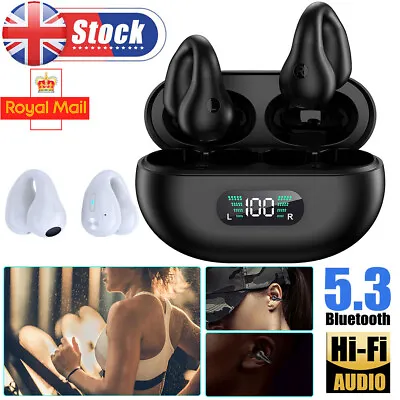 £16.45 • Buy Ear Bone Conduction Earring Type Sports Clip Ear TWS Wireless Bluetooth Earphone