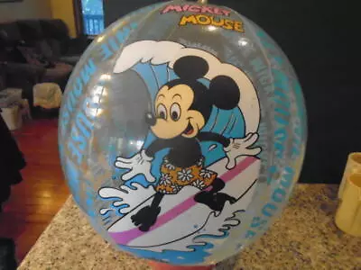 VTG Disney Mickey Mouse 20 Beach Ball Mickey For Kids Intex The Wet  ID:91258 • £21.11