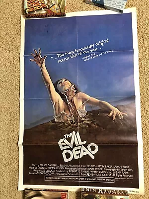 Evil Dead Original One Sheet Movie Poster Autographed By Sam Raimi • $999