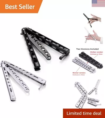 Butterfly Knife Training Comb - Unsharpened Blade - Stainless Steel - 2 Pack • $23.99