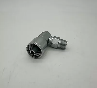 MPX90-06-06 (50 Pk) Crimp Fittings 3/8  Hose X 3/8  Male Pipe Swivel 90° Fitting • $229.49