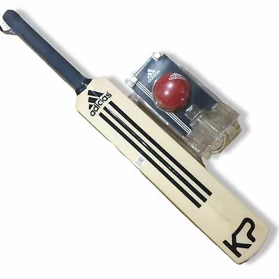 £12.99 • Buy Adidas Vintage Kevin Pietersen Kids Rubberised Cricket Bat & Ball Rrp£25 Size 2