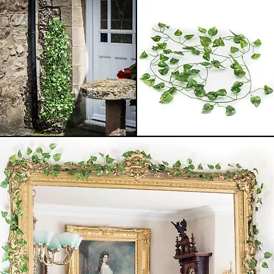 Artificial Ivy Garland Fake Vine Trailing Leaf Hanging Plant Foliage 2.1M Length • £5.75