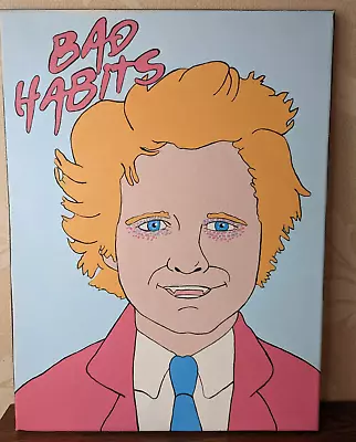 Ed Sheeran Bad Habits Canvas Painting • £10