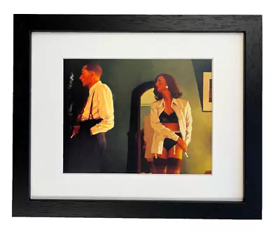 Jack Vettriano FRAMED Print - How Do We Stop? - Black Frame Sexy Erotic RARE • £18.75