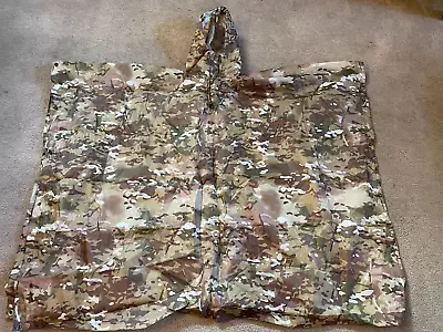 Hooded Poncho OCP Camo Military Style Multi Use Rain Poncho New • $34.99