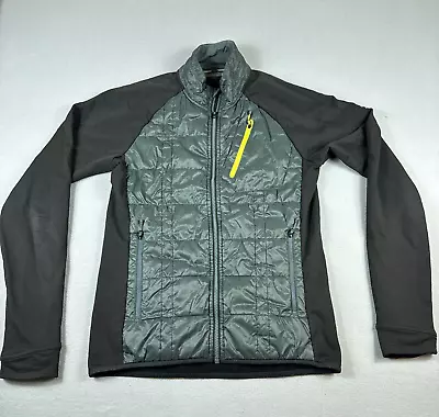 Smartwool Jacket Mens Medium Black Merino Wool Full Zip Puffer Pockets Outdoor • $49.99