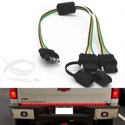 4 Way Y-Splitter Plug Universal For Tailgate Light Bar And Trailer Lights Plug  • $10.37