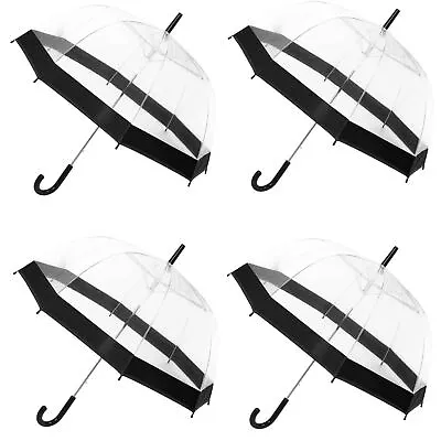£32.39 • Buy 4X Dome Umbrella Transparent 58cm BLACK