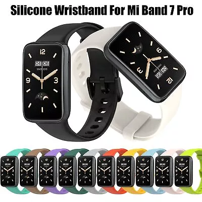 Bracelet Strap Silicone Replacement Wristband For Xiaomi Mi Band 7 Pro • £3.43