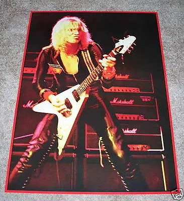 Michael Schenker Scorpion Ufo Msg Flying V Gibson Guitar Poster Strangers Rsd 24 • $14.99