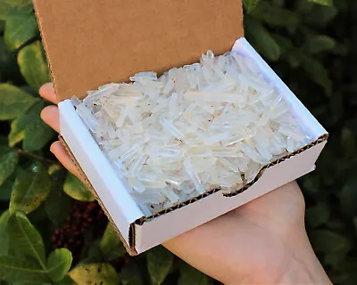 Tiny Natural Matchstick / Jewelry Quartz Crystal Points 1/2 Lb (8 Oz) Box Lot • $14.95