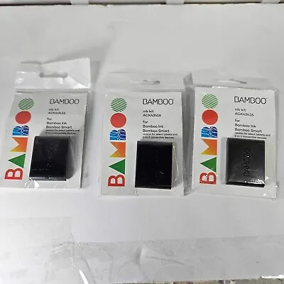 Lot Of 3 Wacom Bamboo Stylus Tip Nib Kit ACK42416 - Bamboo Ink And Bamboo Smart • $46.99