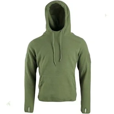 Clearance! Tactical Warrior Fleece Hoodie Mens S-3xl Thermal Top Army Green • £14.99