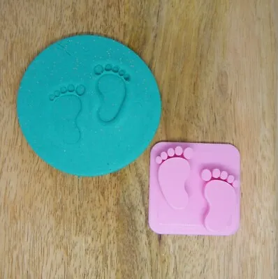 $6.95 • Buy Baby Feet Stamp Cookie Stamp Fondant Embosser Baby Shower Gender Reveal Gift
