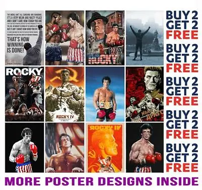 £6.99 • Buy Rocky Boxing Gym Poster Print A4 A3 Size - Buy 2 Get Any 2 Free