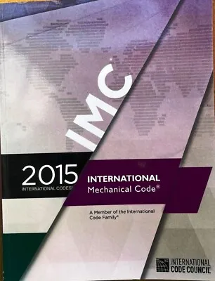 New IMC 2015 International Mechanical Code ICC International Code Council Latest • $69.99