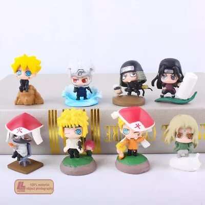 Anime Ninja Shippuden Hokage Hashirama Tobirama Minato 8pcs Set Figure Toy Gift • $14.39