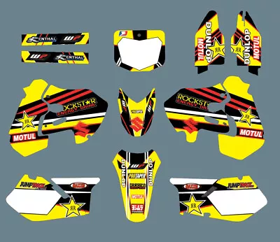 GRAPHICS DECALS STICKERS FULL KIT Kit For Suzuki RM125 1999-2000RM250 1999-2000 • $71.89