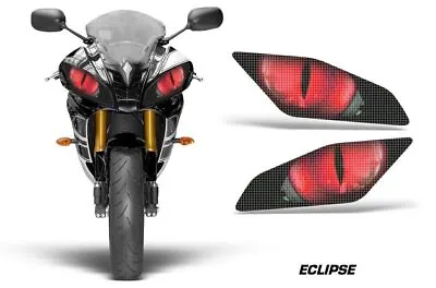 Street Bike Headlight Eye Graphics Kit Decal Cover For Yamaha R6 06-15 ECLIPSE R • $22.95