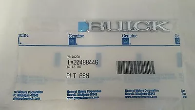 New Genuine GM Buick Nameplate Emblem Silver / Chrome OEM NOS • $23