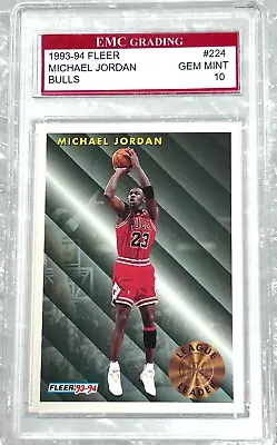 Michael Jordan 1993 Fleer Basketball Card #224 Graded 10 • $109.85