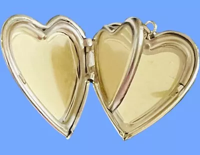 WOW TK TRU KAY Sterling Silver 4 WAY HEART LOCKET DIAMOND NICE!! • $19.99