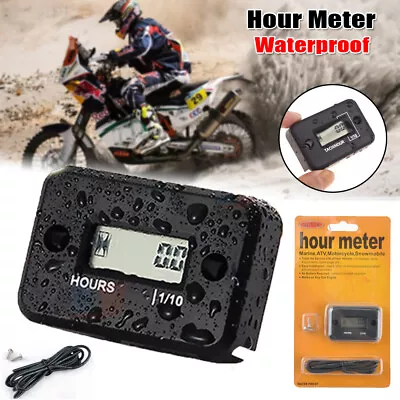 Digital Hour Meter Motorcycle Marine Boat ATV Snowmobile For 4 Stroke Gas Engine • $9.99