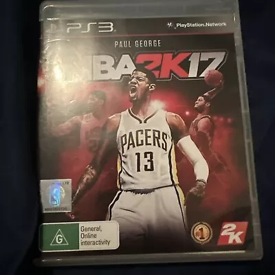 Paul George NBA 2K17 PlayStation 3 PS3 Game Preowned VGC Rare Complete PAL • $15.95