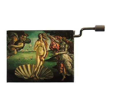 Botticelli Birth Of Venus / Arabesque Debussy - Hand Crank Music Box - New • £8.99