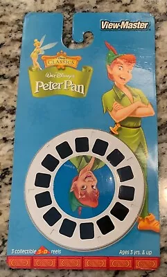 New Sealed 1998 Viewmaster Disney Classics Peter Pan 3D Reels Pack View Master • $27.95