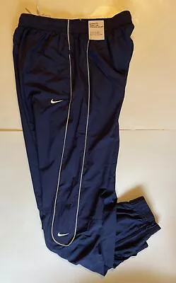 NWT Nike Solo Swoosh Nylon Men's Size S Track Pants Joggers Blue  FB8620-410 • $99