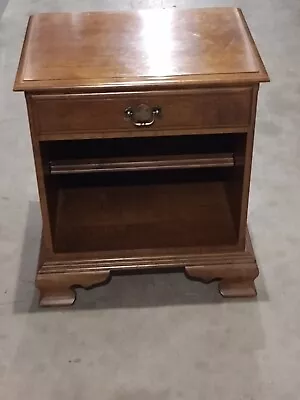 One Drawer Nightstand Ethan Allen Maple Open Side Table 10-5306 20-0588 • $570.95