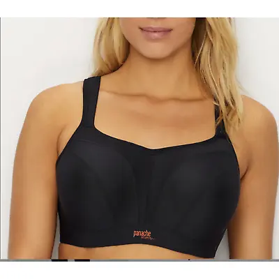 PANACHE Ultimate High Impact Underwire Sports Bra 5021 | Black | 36DD • £53.52